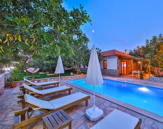 Kaş Gökçeören'de Şehrin Gürültüsünden Uzakta, Özel Havuzlu, 2+1 Villa - 2