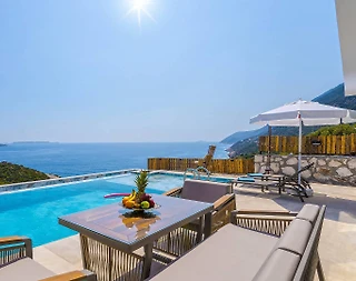 Kaş Gökseki'de Deniz Manzaralı, Özel Havuzlu, Modern Tasarımlı Villa - 4