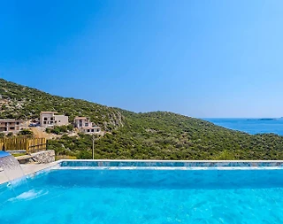 Kaş Gökseki'de Deniz Manzaralı, Özel Havuzlu, Modern Tasarımlı Villa - 5