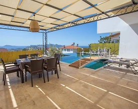 Kaş Gökseki'de Deniz Manzaralı, Özel Havuzlu, Lüks Villa - 2