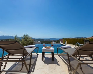 Kaş Gökseki'de Deniz Manzaralı, Özel Havuzlu, Lüks Villa - 5