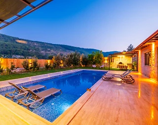 Kaş Hacıoğlan'da Muhteşem Doğada, Özel Havuzlu, Taş Villa - 3