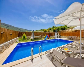 Kaş Hacıoğlan'da Sessiz Konumda, Özel Havuzlu, 2+1 Villa - 2