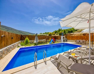 Kaş Hacıoğlan'da Sessiz Konumda, Özel Havuzlu, 2+1 Villa - 2