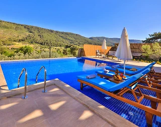 Kaş Hacıoğlan'da Yeşillikler İçerisinde, Özel Havuzlu, Bahçeli Villa - 5