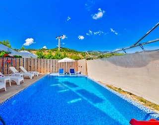 Kaş İkizce'de Gözlerden Uzak Konumda, Özel Havuzlu, 5+1 Olanaklı Villa - 5