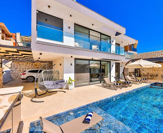Kaş İncebel'de Huzurlu Doğada, Özel Havuzlu, Lüks Villa - 1