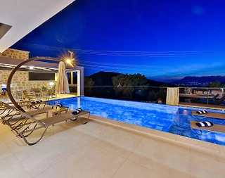 Kaş İncebel'de Huzurlu Doğada, Özel Havuzlu, Lüks Villa - 4