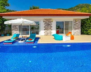 Kaş İslamlar'da Sessiz Konumda, Özel Havuzlu, Balayı Villası - 1