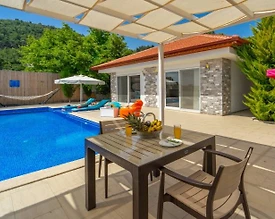 Kaş İslamlar'da Sessiz Konumda, Özel Havuzlu, Balayı Villası - 3