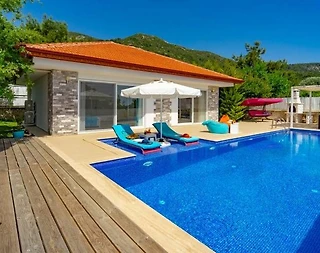 Kaş İslamlar'da Sessiz Konumda, Özel Havuzlu, Balayı Villası - 5