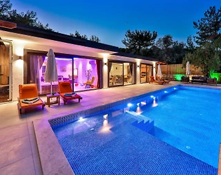 Kaş İslamlar'da Balayı Çiftlerine Uygun, Özel Havuzlu, Kiralık Villa - 4