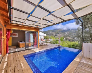 Kaş İslamlar'da Çiftlere Uygun, Özel Havuzlu, Jakuzili Lüks Villa - 1