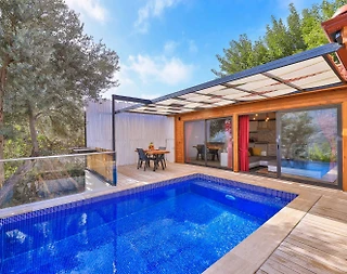 Kaş İslamlar'da Çiftlere Uygun, Özel Havuzlu, Jakuzili Lüks Villa - 5