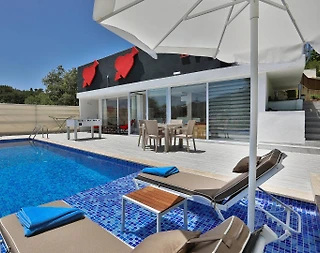 Kaş İslamlar'da Eşsiz Doğa Manzaralı, Özel Havuzlu, Jakuzili Villa - 5