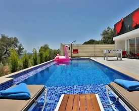 Kaş İslamlar'da Eşsiz Doğa Manzaralı, Özel Havuzlu, Jakuzili Villa - 2