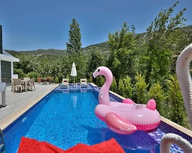 Kaş İslamlar'da Eşsiz Doğa Manzaralı, Özel Havuzlu, Jakuzili Villa - 3