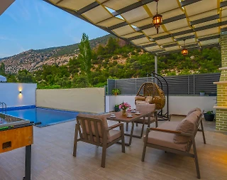 Kaş İslamlar'da Balayı Çiftlerine Uygun, Özel Havuzlu, Jakuzili Villa - 4