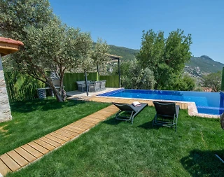 Kaş İslamlar'da Balayı Çiftlerine Uygun, Özel Havuzlu, Jakuzili Villa - 4