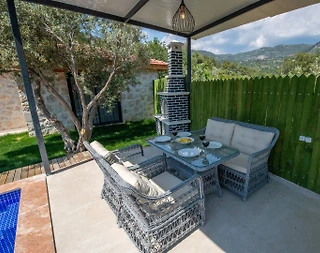 Kaş İslamlar'da Balayı Çiftlerine Uygun, Özel Havuzlu, Jakuzili Villa - 5