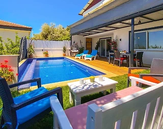 Kaş İslamlar'da Huzurlu Doğada, Özel Havuzlu, Balayı Villası - 1