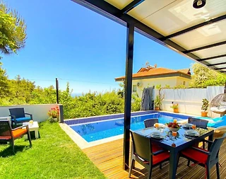 Kaş İslamlar'da Huzurlu Doğada, Özel Havuzlu, Balayı Villası - 3