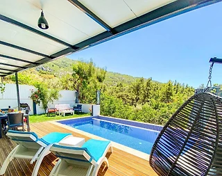 Kaş İslamlar'da Huzurlu Doğada, Özel Havuzlu, Balayı Villası - 5