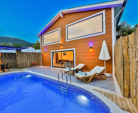 Kaş İslamlar'da Eşsiz Doğa Manzaralı, Özel Havuzlu, Balayı Villası - 1