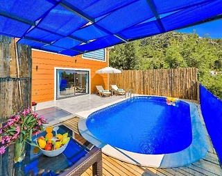 Kaş İslamlar'da Eşsiz Doğa Manzaralı, Özel Havuzlu, Balayı Villası - 4