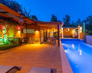 Kaş İslamlar'da Balayı Çiftlerine Uygun, Özel Havuzlu, Lüks Villa - 3