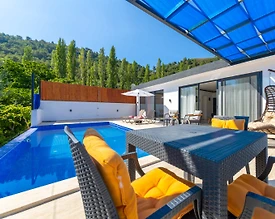 Kaş İslamlar'da Balayı Çiftlerine Uygun, Özel Havuzlu, Kiralık Villa - 3