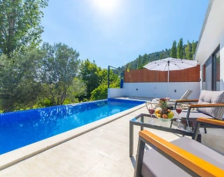 Kaş İslamlar'da Balayı Çiftlerine Uygun, Özel Havuzlu, Kiralık Villa - 4