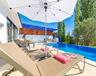 Kaş İslamlar'da Balayı Çiftlerine Uygun, Özel Havuzlu, Kiralık Villa - 5