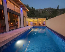 Kaş İslamlar'da Balayı Çiftlerine Uygun, Özel Havuzlu, Şık Villa - 3