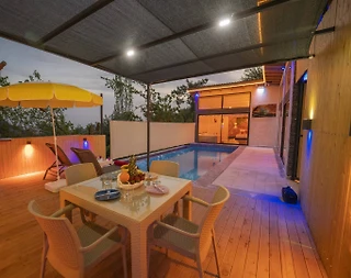 Kaş İslamlar'da Balayı Çiftlerine Uygun, Özel Havuzlu, Şık Villa - 4