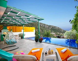 Kaş İslamlar'da Balayı Çiftlerine Uygun, Özel Havuzlu, Kiralık Villa - 3