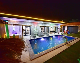 Kaş İslamlar'da Balayı Çiftlerine Uygun, Özel Havuzlu, Taş Villa - 1
