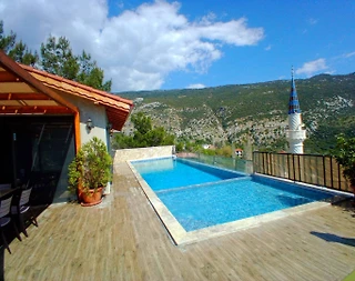 Kaş İslamlar'da Benzersiz Doğa İçerisinde, Özel Havuzlu, Lüks Villa - 4