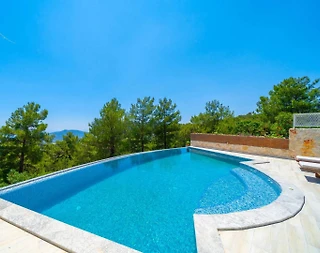 Kaş İslamlar'da Benzersiz Doğa Manzaralı, Özel Havuzlu, Balayı Villası - 4