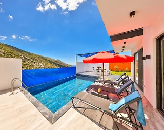 Kaş İslamlar'da Çekirdek Ailelere Uygun, Özel Havuzlu, 2+1 Villa - 3