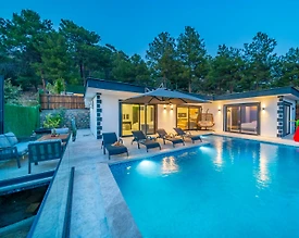Kaş İslamlar'da Çekirdek Ailelere Uygun, Özel Havuzlu, 2+1 Villa - 3