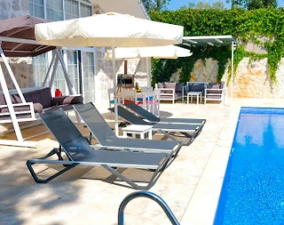 Kaş İslamlar'da Çekirdek Ailelere Uygun, Özel Havuzlu, Bahçeli Villa - 5