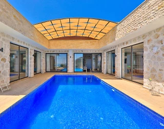 Kaş İslamlar'da Çekirdek Ailelere Uygun, Özel Havuzlu, Ferah Villa - 5