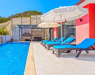 Kaş İslamlar'da Çekirdek Ailelere Uygun, Özel Havuzlu, Modern Villa - 5