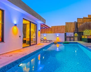 Kaş İslamlar'da Çekirdek Ailelere Uygun, Özel Havuzlu, Modern Villa - 4