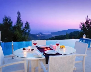 Kaş İslamlar'da Çiftlere Uygun, Özel Havuzlu, Jakuzili, Modern Villa - 5