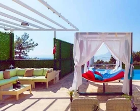 Kaş İslamlar'da Deniz Manzaralı, Özel Havuzlu, 6 Kişilik Villa - 2
