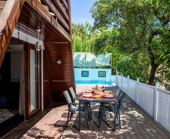 Kaş İslamlar'da Deniz Manzaralı, Özel Havuzlu, Jakuzili, Kiralık Villa - 1