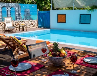 Kaş İslamlar'da Deniz Manzaralı, Özel Havuzlu, Jakuzili, Kiralık Villa - 3