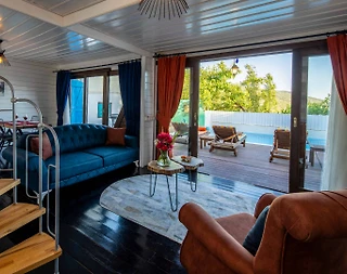 Kaş İslamlar'da Deniz Manzaralı, Özel Havuzlu, Jakuzili, Kiralık Villa - 4